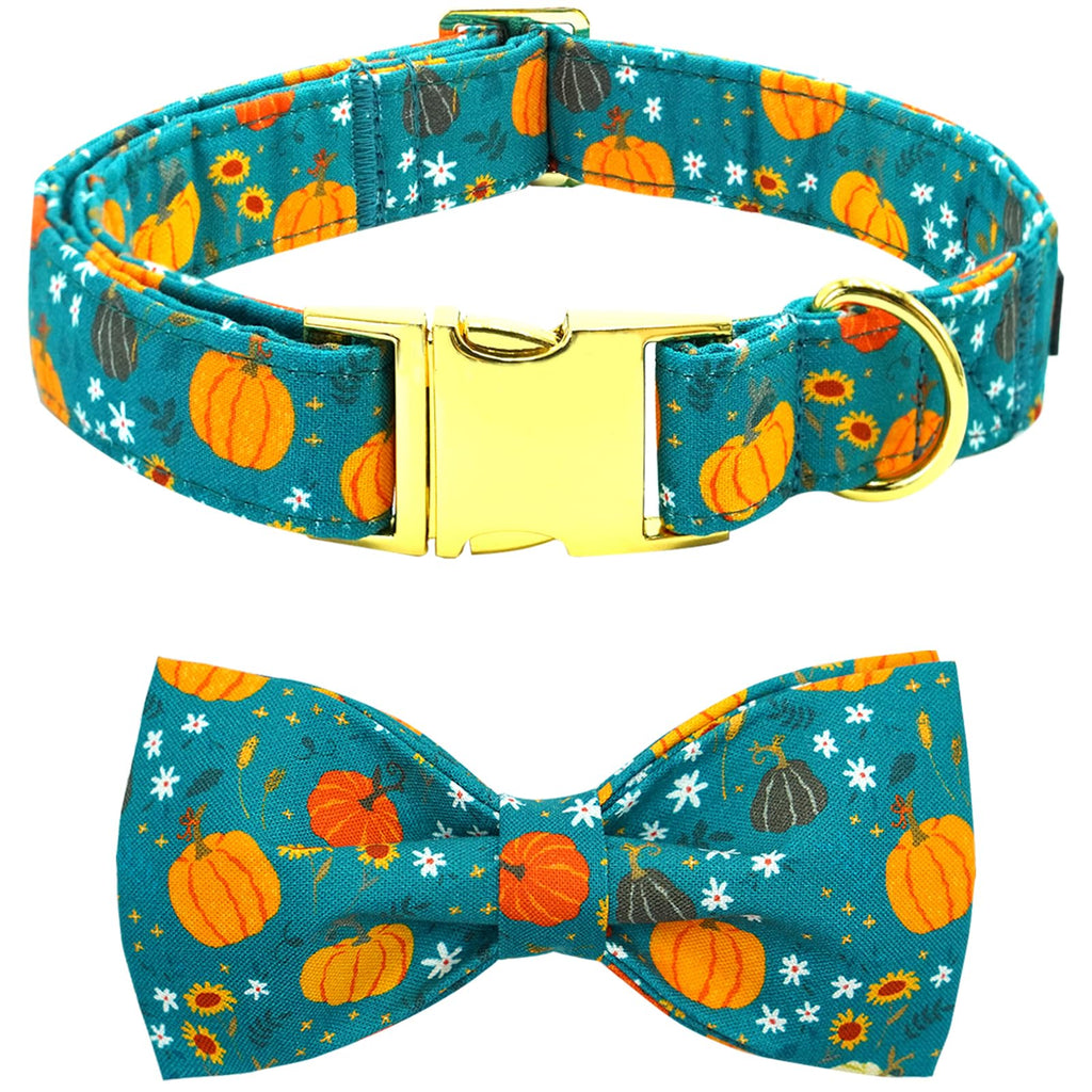 Autumn Pumpkin Print Adjustable Dog Collar