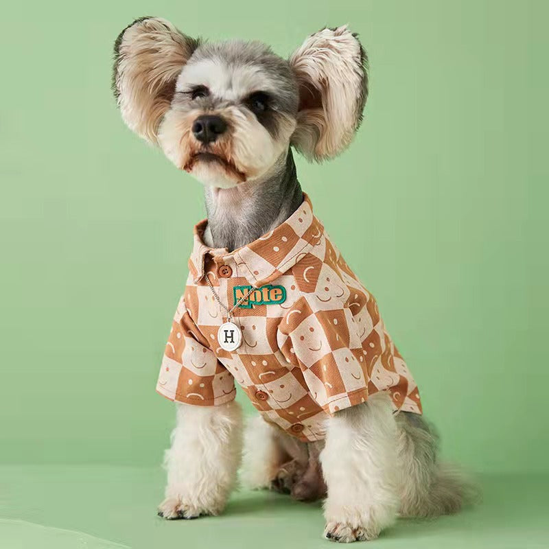 Chic Pet Denim Check Shirt