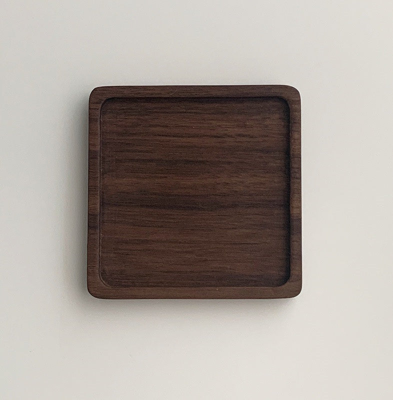 Japanese Walnut Insulated Wooden Coaster