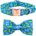 Dill Pickle Bowtie XL Dog Collar