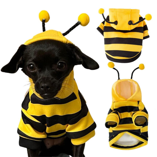 Bumblebee Pet Costume Hoodie - Yellow and Black