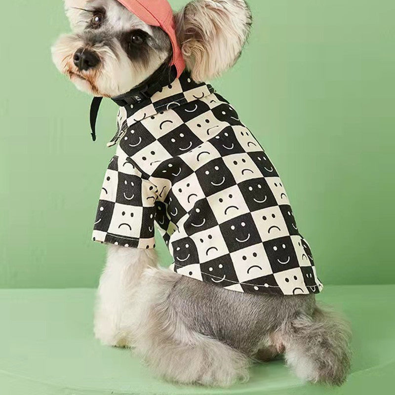 Chic Pet Denim Check Shirt